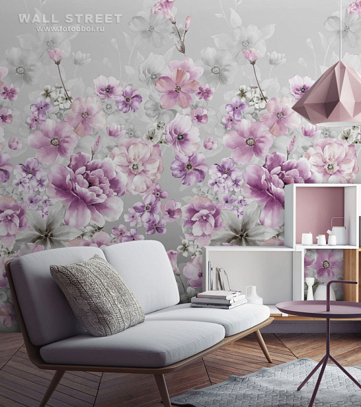 Фотообои в интерьере артикул Floreale 39, FLOREALE, Wall street